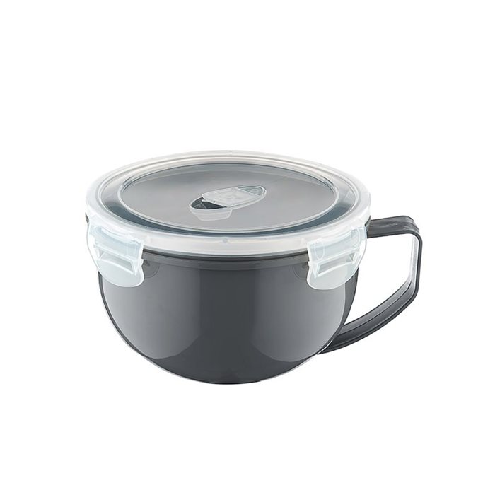 כוס מיקרוגל עם מכסה 1000 מל